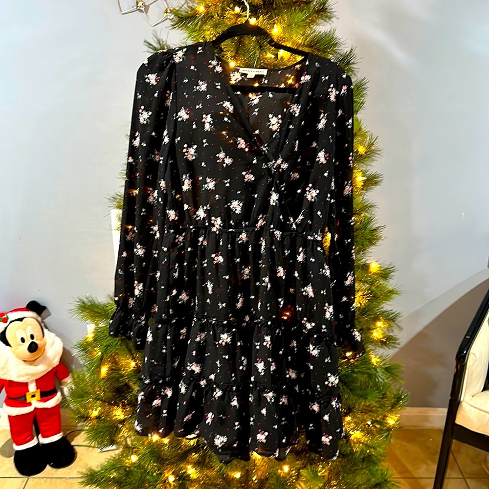 Valley Girl Flirty Long-sleeve Dress